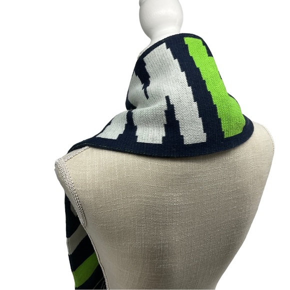 NFL Seattle Seahawks Scarf Multi Color With Fringe New - Picture 2 of 4